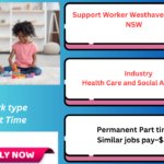 Support Worker assisting children in a nurturing and inclusive environment at Westhaven, Orange.