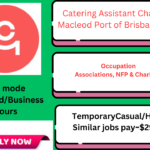 Catering Assistant job in food manufacturing at Port of Brisbane QLD 4178, involving meal preparation, food handling, and hygiene maintenance