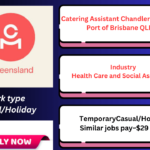 Catering Assistant preparing food at Port of Brisbane QLD