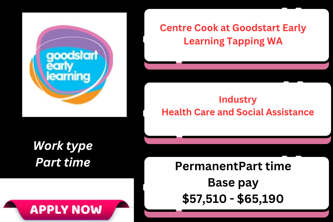 Centre Cook at Goodstart Early Learning Tapping WA prepares meals that support children’s growth and well-being