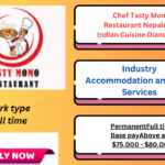 Chef preparing Nepalese and Indian dishes at Tasty Momo Restaurant