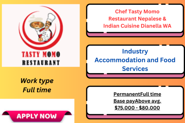 Chef preparing Nepalese and Indian dishes at Tasty Momo Restaurant