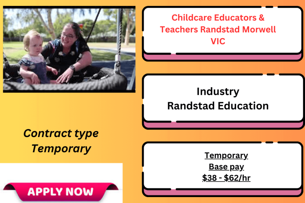 Childcare Educators & Teachers Randstad Morwell VIC