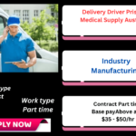 Delivery driver handling medical supplies