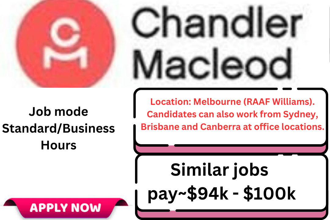 Evaluation Officer role at Chandler Macleod supporting Defence Industry Security, assessing DISP applications, managing memberships, and ensuring compliance with Defence policies