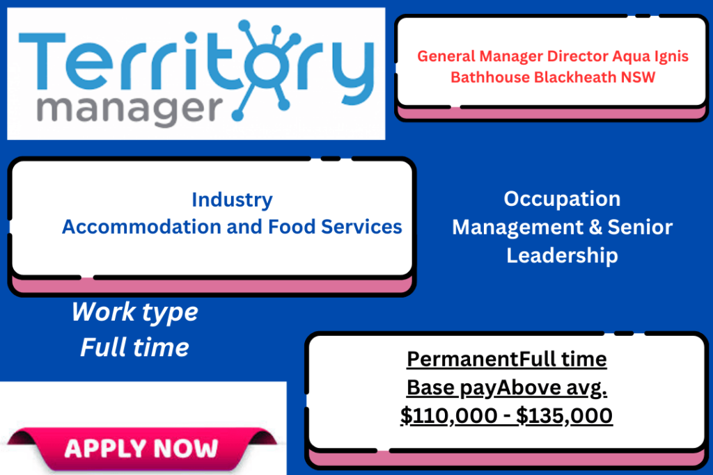 General Manager Director Aqua Ignis Bathhouse Blackheath NSW