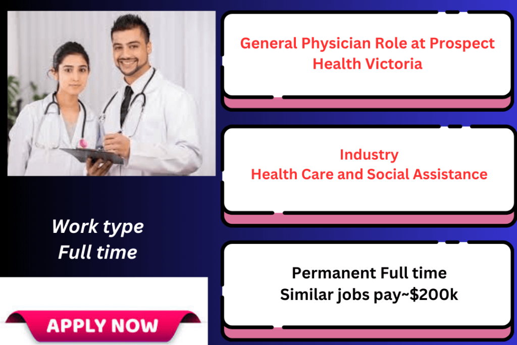 General Physician Role at Prospect Health Victoria