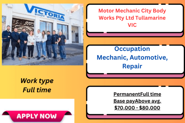 Motor mechanic working at City Body Works