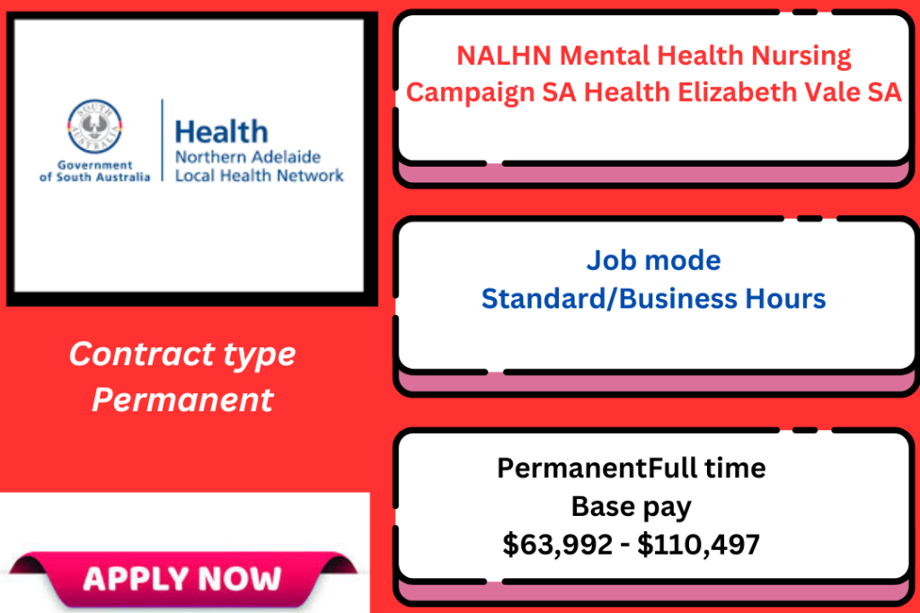 NALHN Mental Health Nursing Campaign SA Health Elizabeth Vale SA