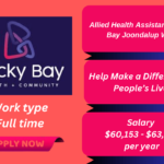 Allied Health Assistant working with clients at Rocky Bay