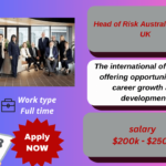 Head of Risk Role at AustralianSuper UK overseeing global compliance.