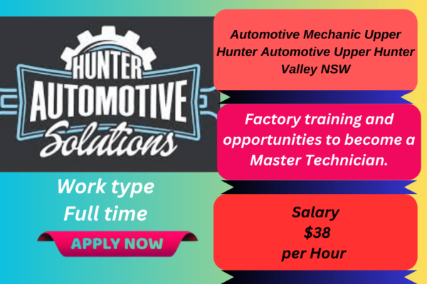 Automotive Mechanic Technician job opportunity in Upper Hunter Valley NSW