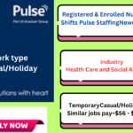 **Experienced Registered & Enrolled Nurses Needed for Night Shifts in Newcastle – Join Leading Private Hospitals with Pulse Staffing. Flexible Shifts & Weekly Pay Available!**