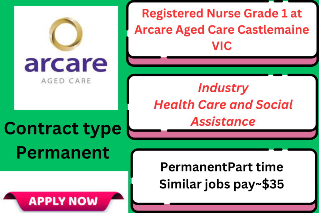 Registered Nurse Grade 1 at Arcare Aged Care Castlemaine VIC