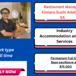 Restaurant Manager overseeing daily sushi restaurant operations