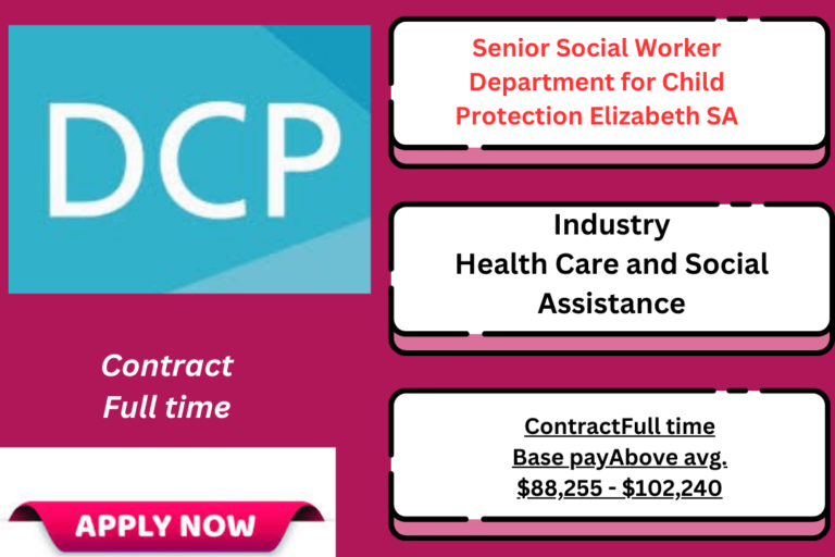 Senior Social Worker managing child protection cases in Elizabeth, SA