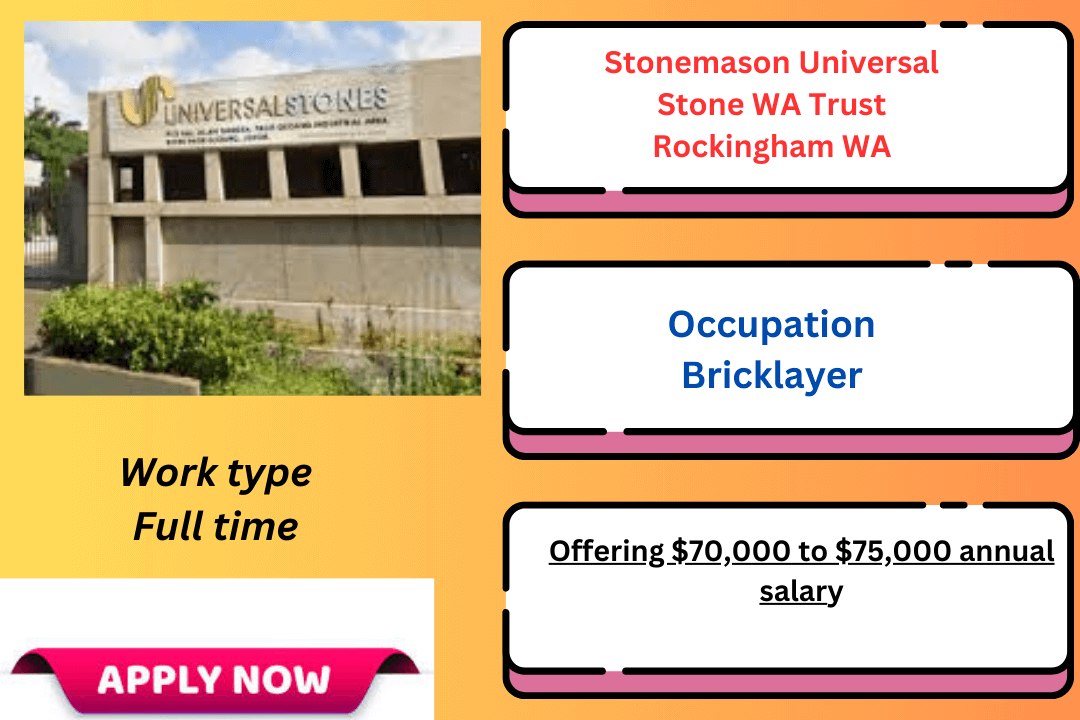 Stonemason working at Universal Stone WA