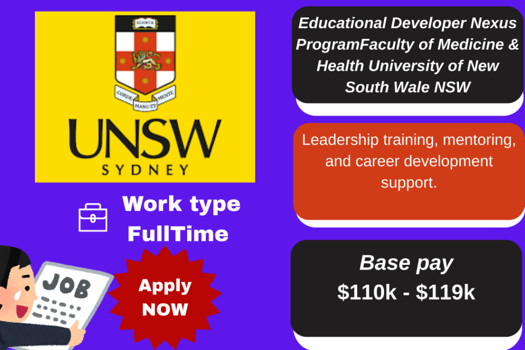  UNSW Faculty of Medicine & Health – Educational Developer Role