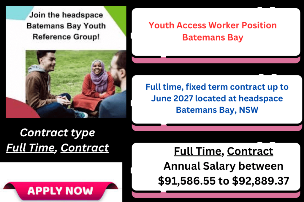 Youth Access Worker Position Batemans Bay