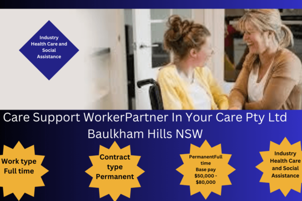 Care Support Worker assisting a client in Baulkham Hills