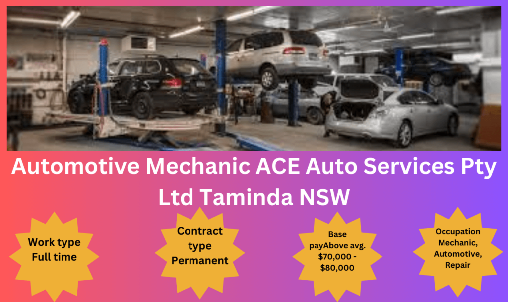 Automotive Mechanic ACE Auto Services Pty Ltd Taminda NSW