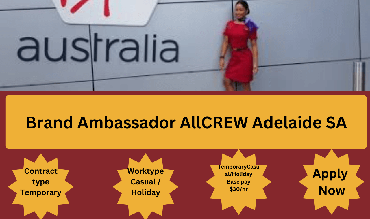 AllCrew Brand Ambassador engaging with students at Adelaide event