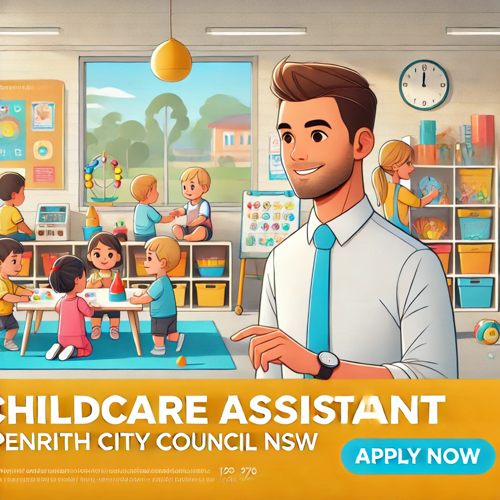 Childcare Assistant job opportunity at Penrith City Council NSW – Apply now for permanent and temporary roles in various childcare services