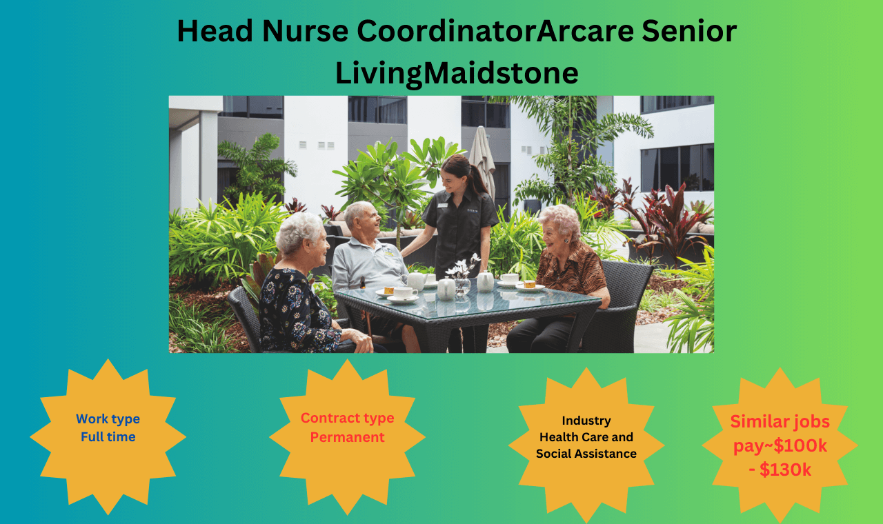 Head Nurse CoordinatorArcare Senior LivingMaidstone