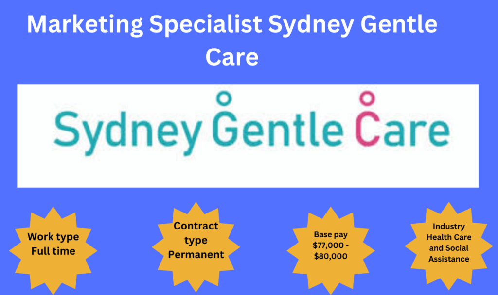 Marketing Specialist Sydney Gentle Care