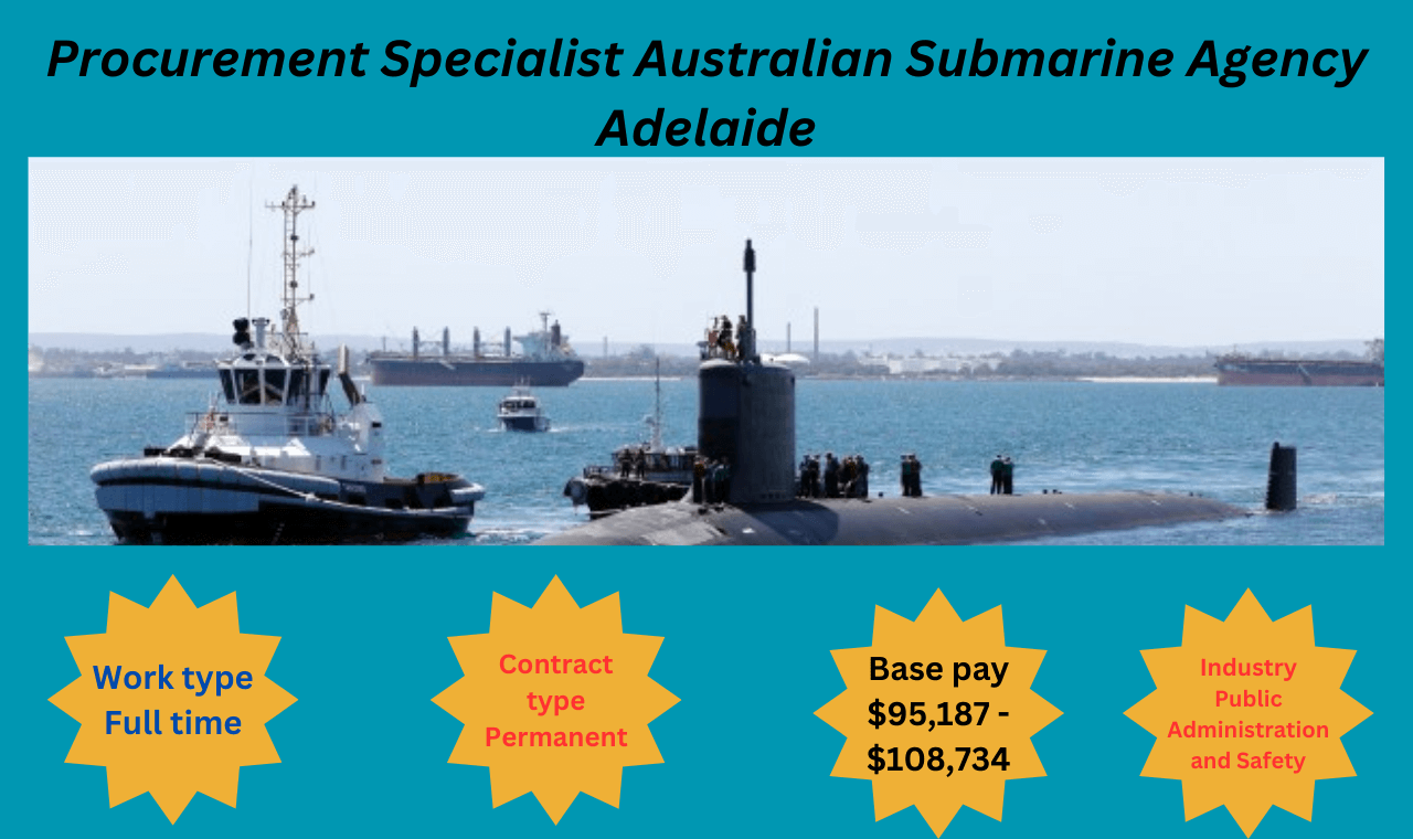 Procurement Specialist Australian Submarine Agency Adelaide