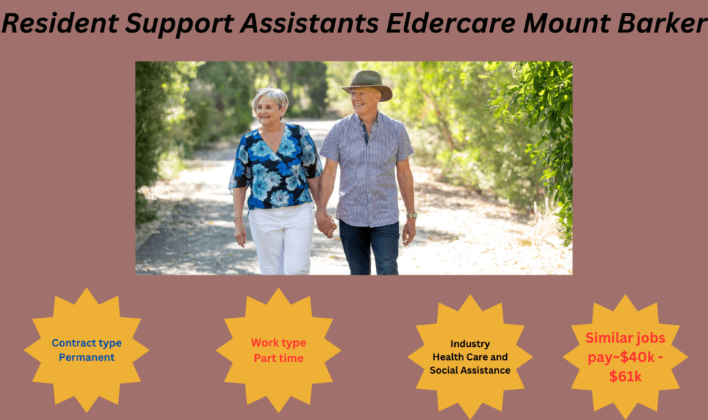 Resident Support Assistants Eldercare Mount Barker