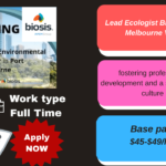 Lead Ecologist position at Biosis in Port Melbourne VIC