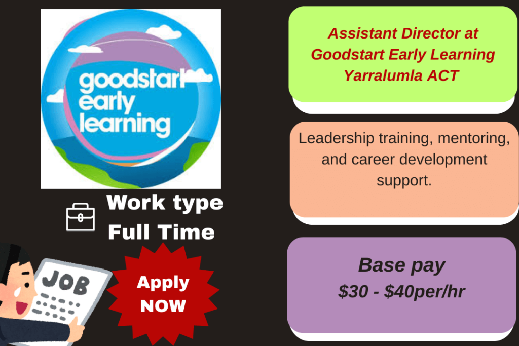 Assistant Director at Goodstart Early Learning, Yarralumla centre overview.