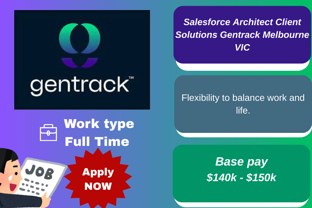 Salesforce Architect at Gentrack, designing and delivering Salesforce solutions for the energy and utilities sectors in Melbourne.